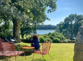 Maison sur le golfe du Morbihan vue mer