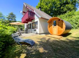 Entspannung in der Natur mit Seeblick und Sauna - Ferienhaus Felix von Mein-Seepark，位于基希海姆的度假屋