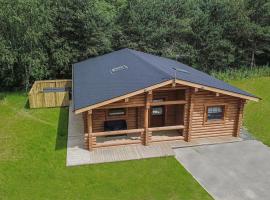 Aspen Lodge, Amazing New Log Cabin with Hot Tub - Sleeps 6 - Felmoor Park，位于莫珀斯的山林小屋