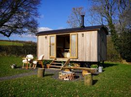 Little Ash Glamping - Luxury Shepherd's Huts，位于牛顿阿伯特的豪华帐篷营地