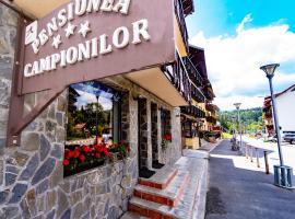 Pensiunea Campionilor，位于普雷代亚尔伯利施托卡滑雪场附近的酒店