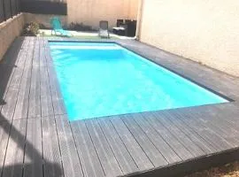 Piscine chauffée Clim WIFI 13 personnes Centre Valras-Plage