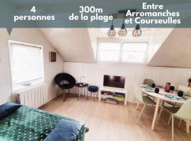 Appt cosy - 300m plage-proche Arromanches et Bayeux，位于阿内勒的酒店