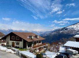 Chalet la Tulipe, mountain view, Terrace, BBQ，位于南达的酒店