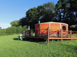 Allercombe Farm Glamping Yurts & Wild Camping，位于South Brent的豪华帐篷