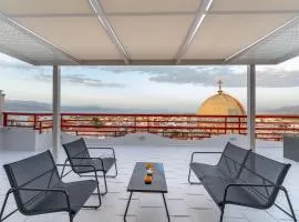 John's city center roof studio flat -panorama view