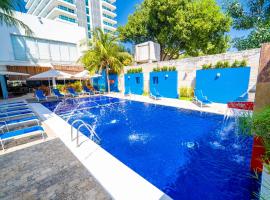 Hotel Santorini Resort，位于圣玛尔塔Bello Horizonte的酒店