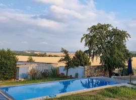 Alte Scheune Rietzschelhof mit Pool，位于Müglitztal的酒店