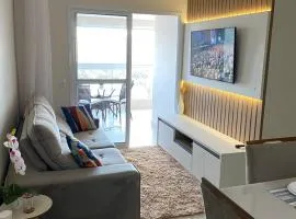 Apartamento em Bertioga com varanda gourmet