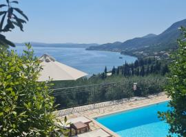 Gran Domenica Villa Corfu, Private Pool, Sea View, Garden，位于尼萨基奥的度假屋