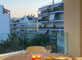 Bright Luxury Apt.，位于沃洛斯的带按摩浴缸的酒店