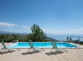 Villa Kruno, with the pool and spectacular sea view