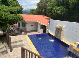 Finca acogedora en Villeta con piscina privada，位于比列塔的别墅