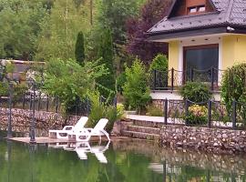 Villa Drinski biser sa bazenom，位于维舍格勒Strmica na Limu Železnicka Stanica附近的酒店