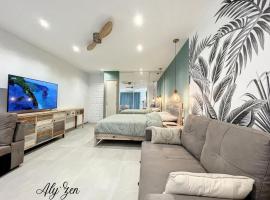 Studio de charme - Aly'Zen - Magnifique vue mer, les pieds dans l'eau，位于勒穆莱的酒店
