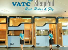 VATC1号航站楼胶囊旅馆，位于内排的胶囊旅馆