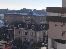 Garsoniera lux centru pietonal T&icirc;rgu - Jiu，位于塔古玖的带停车场的酒店