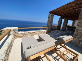 Blue Calm Luxury Villa in Sifnos，位于阿提蒙的度假屋