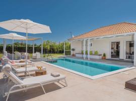 Madini Luxury villa with private heated pool，位于Vanáton的酒店