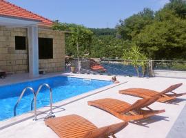 Seaside family friendly house with a swimming pool Puntinak, Brac - 767，位于塞尔察的酒店