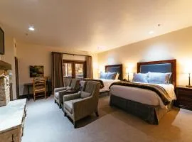 Deluxe Two Queen Room with Fireplace Hotel Room