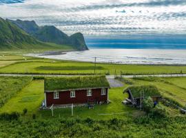 Unstad cabin with seaview，位于Unstad的酒店