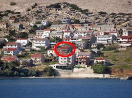 Apartments by the sea Zubovici, Pag - 9363，位于祖波维奇的酒店