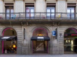 巴塞罗那兰布拉大道莱昂纳多酒店，位于巴塞罗那老城区的酒店