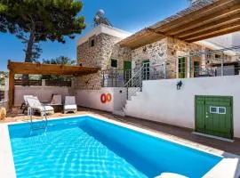 Aggel's House - stone house - private pool - courtyard - countryside views