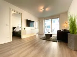 Auszeit Apartment STYLE am Uferpark - nur 100 m bis zum Bodensee, direkt am Bodenseeradweg, Sonnenbalkon, schnelles WLAN, kostenloser Tiefgaragenstellplatz, für bis zu 2 Personen