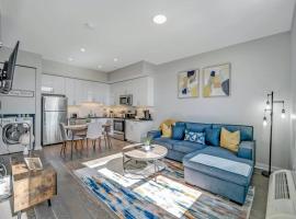 Stylish 1br Unit. Parking. Easy Ride to NYC，位于哈肯萨克的酒店