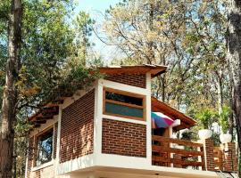 Cabaña para pareja en el bosque IA，位于Acaxochitlán的酒店