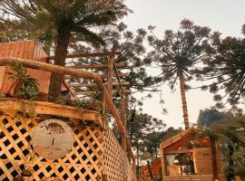 Pousada Alpes da Arauc&aacute;rias，位于圣弗朗西斯科-迪保拉的木屋