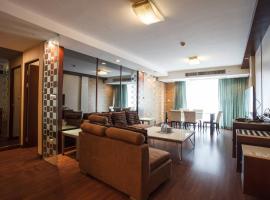 4C-Short-term rental allowed-2BRs Downtown Bangkok，位于Makkasan的酒店