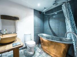 St Davids Hideaway with Roll-top Bath & Log Burner，位于圣大卫的宠物友好酒店