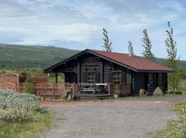 Cosy cabin with amazing view on the Geysir，位于Blaskogabyggd的酒店