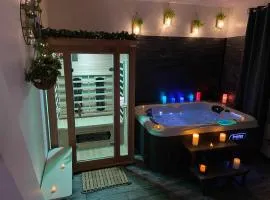le tricosy jacuzzi et sauna privatif