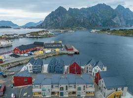 Modern apartment by the sea in Henningsvær，位于亨宁斯韦尔的酒店