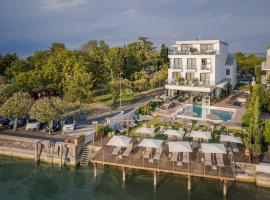 Hotel Vinci，位于西尔米奥奈的带泳池的酒店