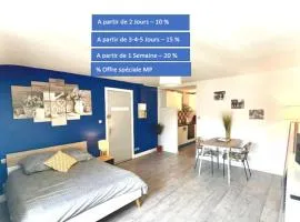 Appartement entier Moissac centre 30 m2 calme avec cour intérieure pour vélos à 50m du marché de Moissac