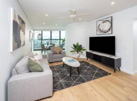 1404 Sophistication and Luxury on the Brisbane River by Stylish Stays，位于布里斯班Queensland Art Gallery附近的酒店