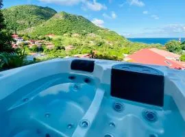 Ti karet - Charmant logement avec Jacuzzi et vue mer，位于豪特尔的海滩短租房