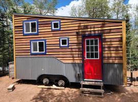 Lovable Mountain Tiny Home near Cripple Creek，位于克里普尔克里克的小屋