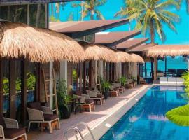 Banig Beach Resort El Nido，位于爱妮岛的带按摩浴缸的酒店