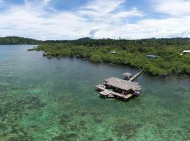 Eco-Lodge Bocas Coral Reef - Over water villa & birds house，位于Botabite的别墅