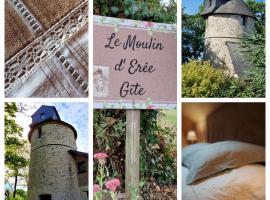 Le Moulin d' Erée, gîte Insolite de charme，位于Soudan的乡间豪华旅馆