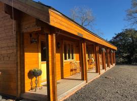 APPLE Cabin - Little Log Cabin in Wales，位于纽敦多尔夫尔伊恩城堡附近的酒店