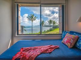 Sealodge E6 - Direct oceanfront views to Kilauea lighthouse!，位于普林斯维尔的酒店