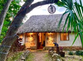 Encantadora Villa Maya tradicional en Rancho Agroecologico，位于Tzucacab的别墅