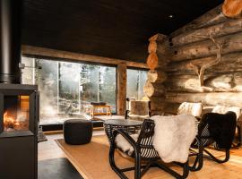 Keloruka 15 luxury lodge, 5 ensuite bedrooms, 250 m2, jacuzzi, 2 x ski pass，位于鲁卡库鲁滑雪缆车附近的酒店